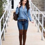 19 Cute Denim Shirt Outfit Ideas | Winter fashion outfits, Outfits .
