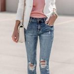 51 Ideas For Heels Outfits Jeans Ripped Denim #heels | Spring .