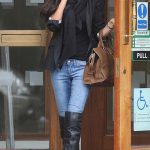 black boots in jeans (thigh high boots outfit winter) | Fashion .
