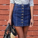 20 Style Tips On How To Wear Denim Mini Skirts | Denim skirt .