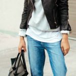 289 Best leather jacket outfits/moto images | Outfits, Autumn .
