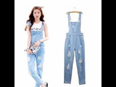 Distressed Denim Jumpsuit And Romper Outfit Ideas - YouTu