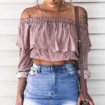 Cute Denim Skirt Outfit Ideas on Stylevo