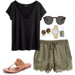 green shorts | Casual summer outfits, Fashion, Cute summer outfi