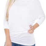 White Mark - Women's Banded Dolman Top - Walmart.com #tunicdesigns .