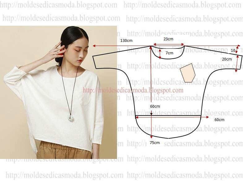 dolman sleeve top | Fashion sewing, Sewing top, Diy fashi