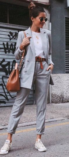 376 Best Grey Pants images in 2020 | Work fashion, Clothes, Fashi
