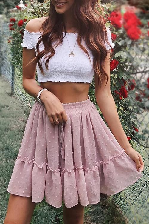 Lovely Sweetie Pink Mini Skirt | A line mini skirt, Fashion, Cute .