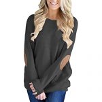 Elbow Patch Sweater for Women: Amazon.c
