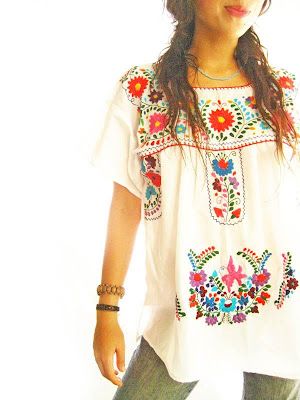 My Current Obsession: Embroidered Mexican Shirt | Mexican .