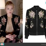 WornOnTV: Grace's floral embroidered bomber jacket on Scream .