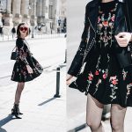 Andreea Birsan - Floral Embroidered Dress, Embroidered Leather .