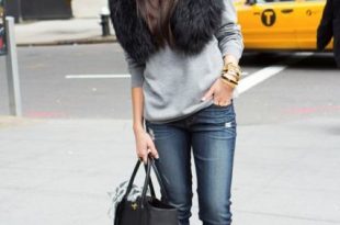 15 Fall Outfit Ideas With Faux Fur Stoles | Fashion, Style, Autumn .