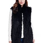 Black Llama Faux Fur Vest | Fabulous Fu