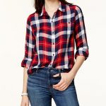 Tommy Hilfiger Plaid Utility Shirt, Created for Macy's & Reviews .