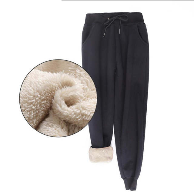 Online Shop Winter Women Fleece Pants Sweatpants Women's Casual .
