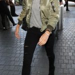 10 Celebrities Prove the Army Green Bomber Jacket Is the Season's .