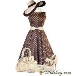 Tea garden party dress. It looks like the polo match outfit from .