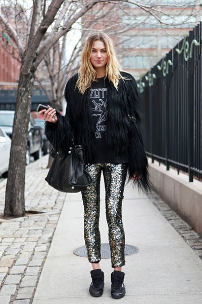How to Style Glitter Pants: 15 Sparkly & Stylish Outfit Ideas .