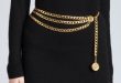 Vintage gold tiered chain belt | Fashion, Fashion clothes women .