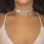 Roxy Crystal Rhinestone Choker Necklace | Prom necklaces .