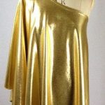 Baylis & Knight Gold Lame STUDIO 54 Batwing 70's Disco Queen Glam .
