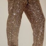 Here's the side view of our lovely sequin joggers! Available in .