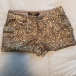 God Save LA Other | Gold Sequin Shorts Size M | Poshma