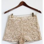 High Waist Gold Sequin Shorts (con imágenes) | Moda estilo .