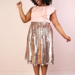 30 ways how to wear sequin skirt outfit: Wear your sequin skirt .