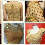 20+ Latest Golden Blouse Designs | Golden blouse designs, Golden .