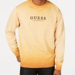 Guess Originals Men's Logo Graphic Sweatshirt - Brown M | Mens .