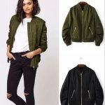 Women's Jackets | Army green bomber jacket, Bomber jacket, Green .