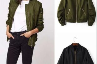 Women's Jackets | Army green bomber jacket, Bomber jacket, Green .