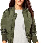 Amazon.com: Women Short Bomber Jacket Women Coat Classic (Asian L .