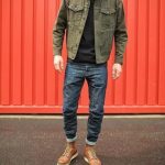 How to Wear a Dark Green Denim Jacket For Men (8 looks & outfits .