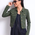 ONLY Women Olive Green Denim Jacket | Green denim jacket women .