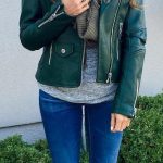 40 Basic Outfit Ideas To Inspire You | Green leather jackets .