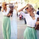 Mint green maxi skirt | Fashion, Style, Beautiful skir
