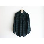 Vintage Pendleton "Black Watch Tartan" Dark Green Flannel Shirt .