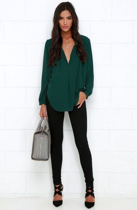 How To Wear Ankle Boots With Leggings Neckline 37 Ideas | Green .