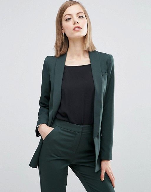 ASOS Premium Tailored Suit in Forest Green | Женские деловые .