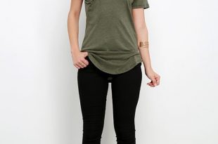 Pleasant Surprise Olive Green Tee | Fashion, Cute outfits, Cloth