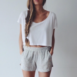 women sweat shorts outfit - Google Search | Fashion, Back to .