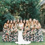 Tropical print bridesmaid dresses | Tropical wedding dresses .