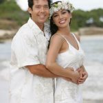 Hawaiian Wedding Dresses & Matching Groom shirts | Hawaiian .