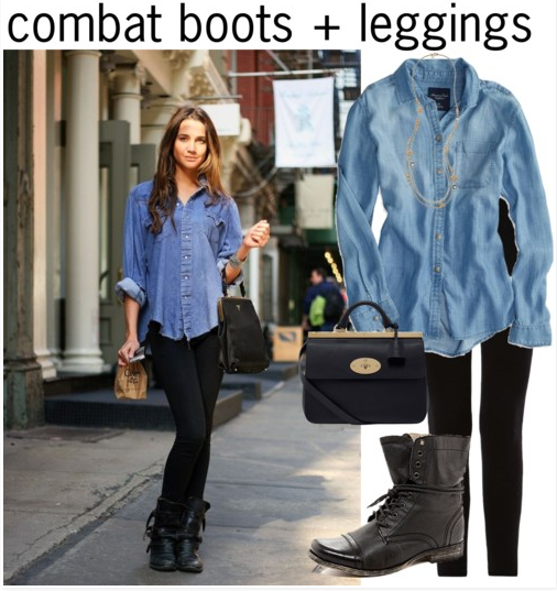 Combat Boots + Leggings, 3 Ways to Style Combat Boots to Make the .