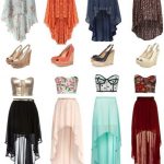 Cropped Bustiers High Low Skirt Wedges | Cute dresses, Fashion .