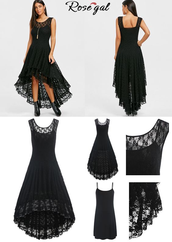 Tiered Lace High Low Dress | Dresses for teens, Fashion, Dress
