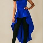 Sleeveless Royal Blue High Low Blouse | Fashion, Trendy tops for .